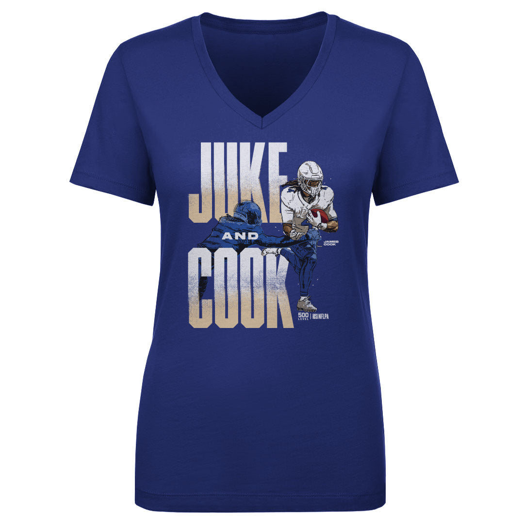 James Cook Buffalo Juke And WHT Womens V-Neck T Shirt 500 product image 2