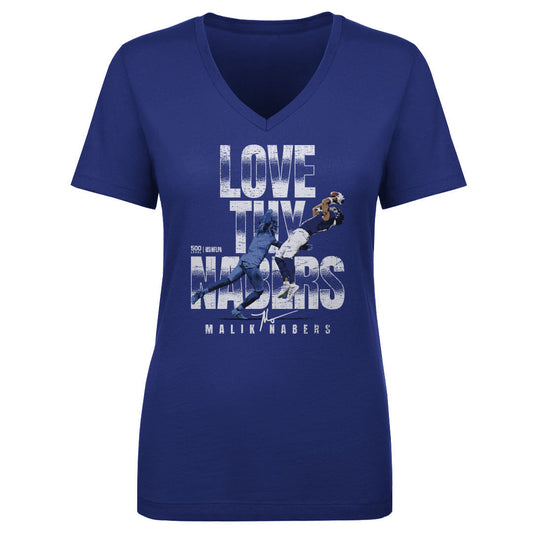 Malik Nabers New York G Love Thy WHT Womens V-Neck T Shirt product image 1