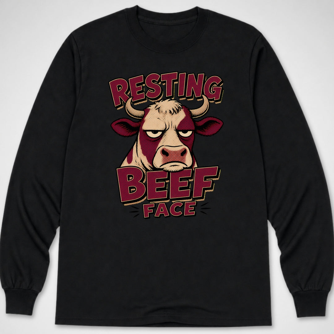 Resting Beef Face — Long Sleeve Tee product image 2