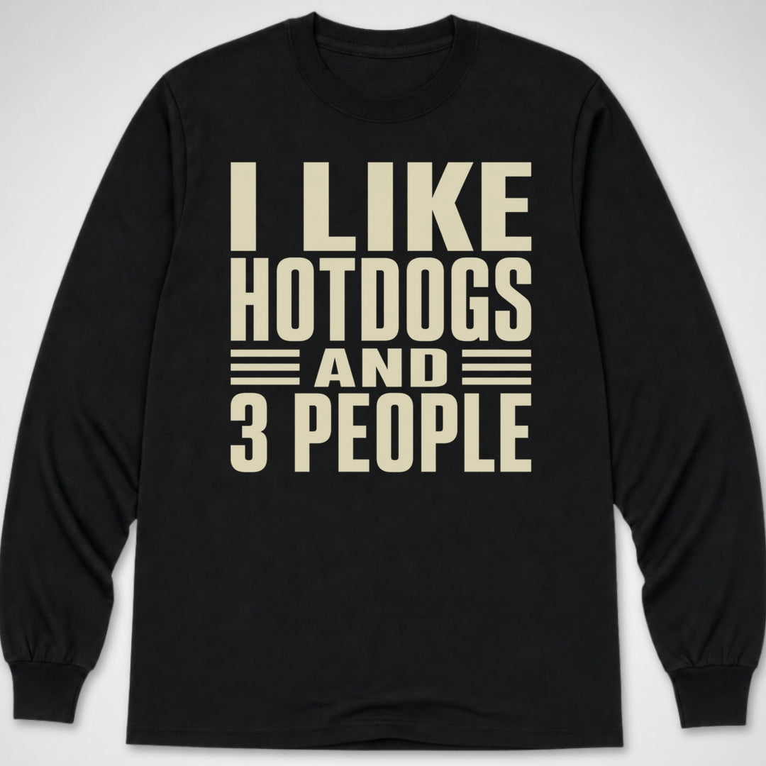 I Like Hotdogs and... — Long Sleeve Tee product image 2