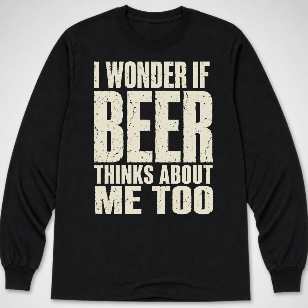 I Wonder if Beer... — Long Sleeve Tee product image 2