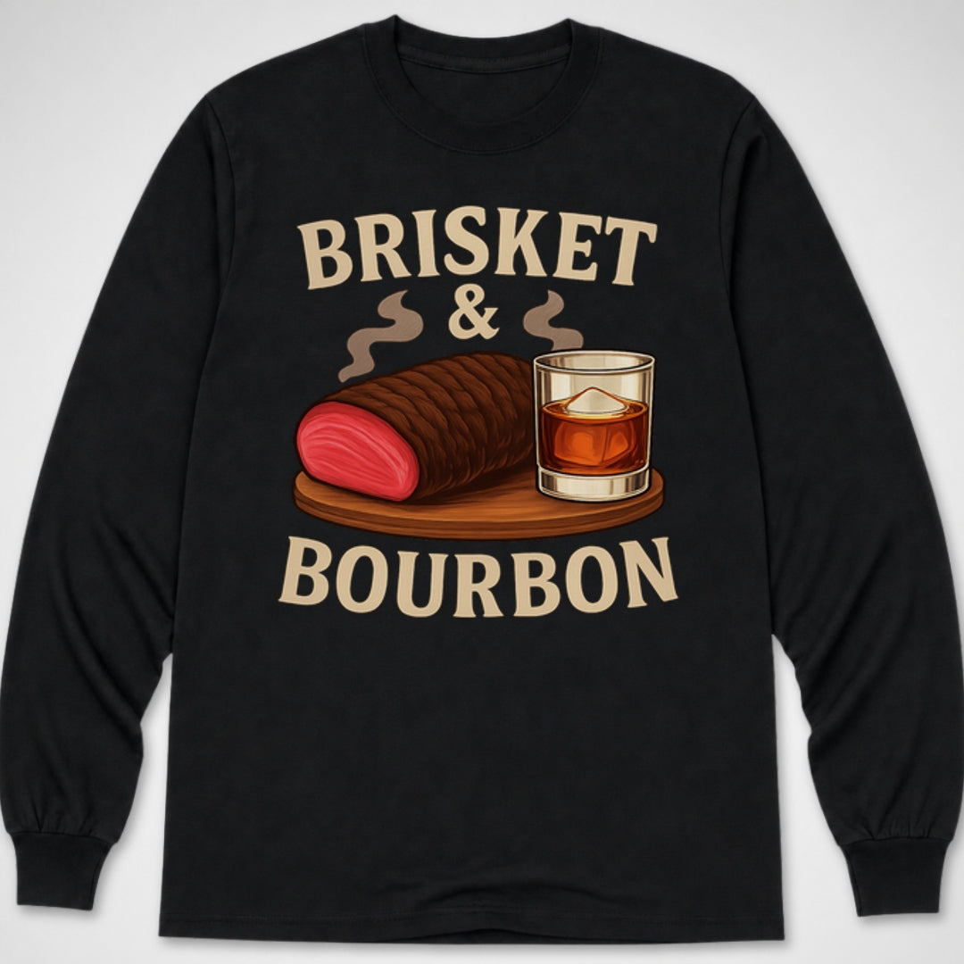 Brisket & Bourbon — Long Sleeve Tee product image 2