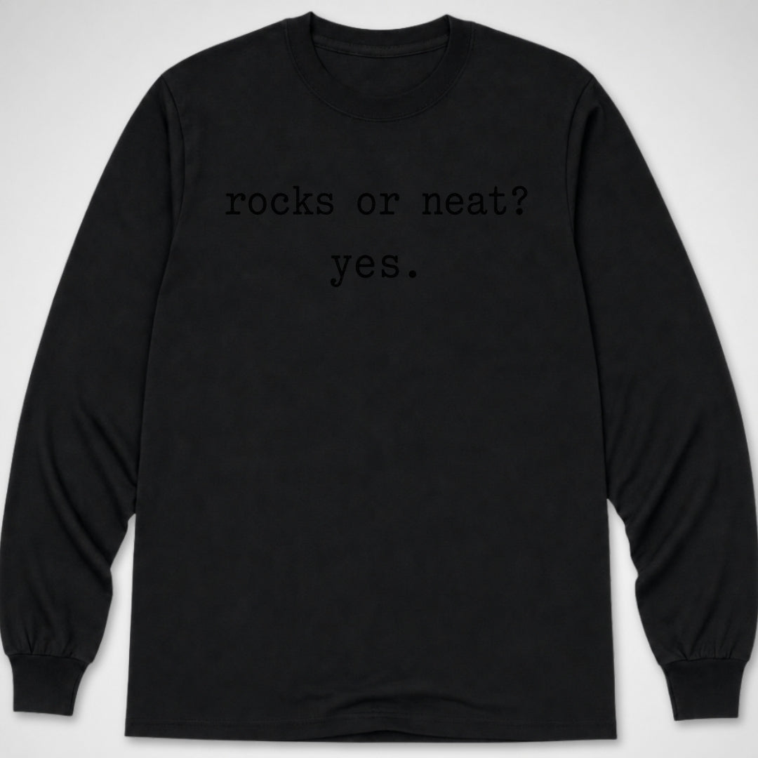 Rocks Or Neat? — Long Sleeve Tee product image 2