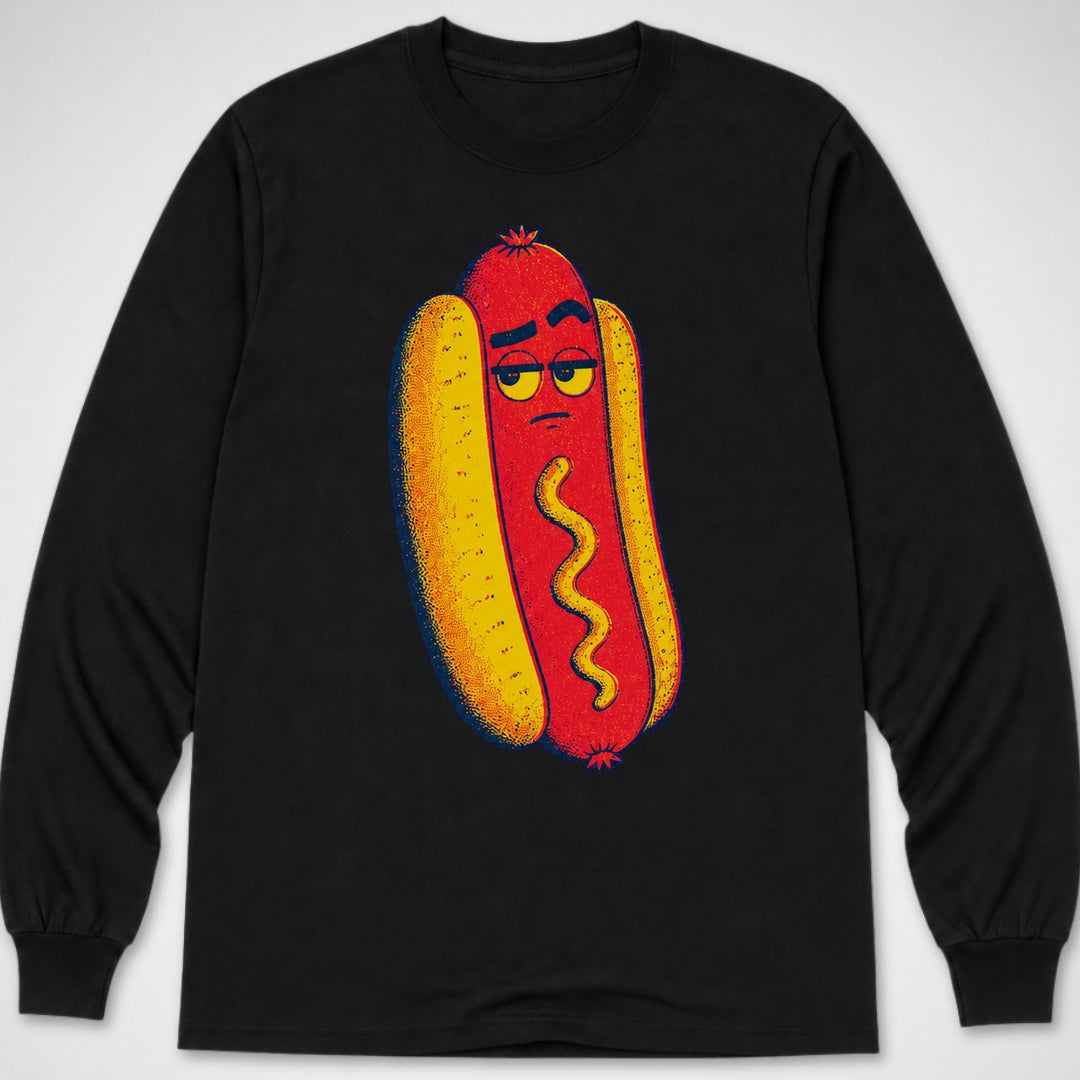 Hotdog Brow Raise — Long Sleeve Tee product image 2