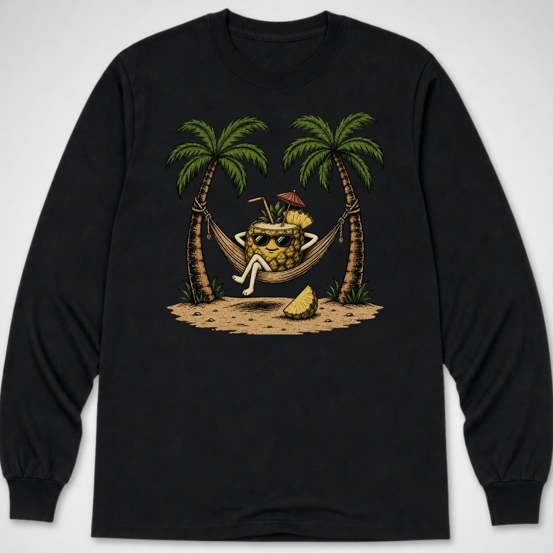 Pineapple Relaxin' — Long Sleeve Tee product image 2