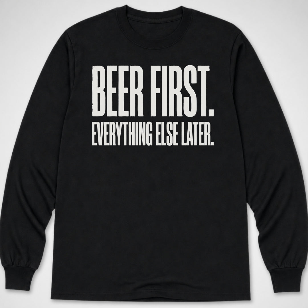 Beer First — Long Sleeve Tee product image 2