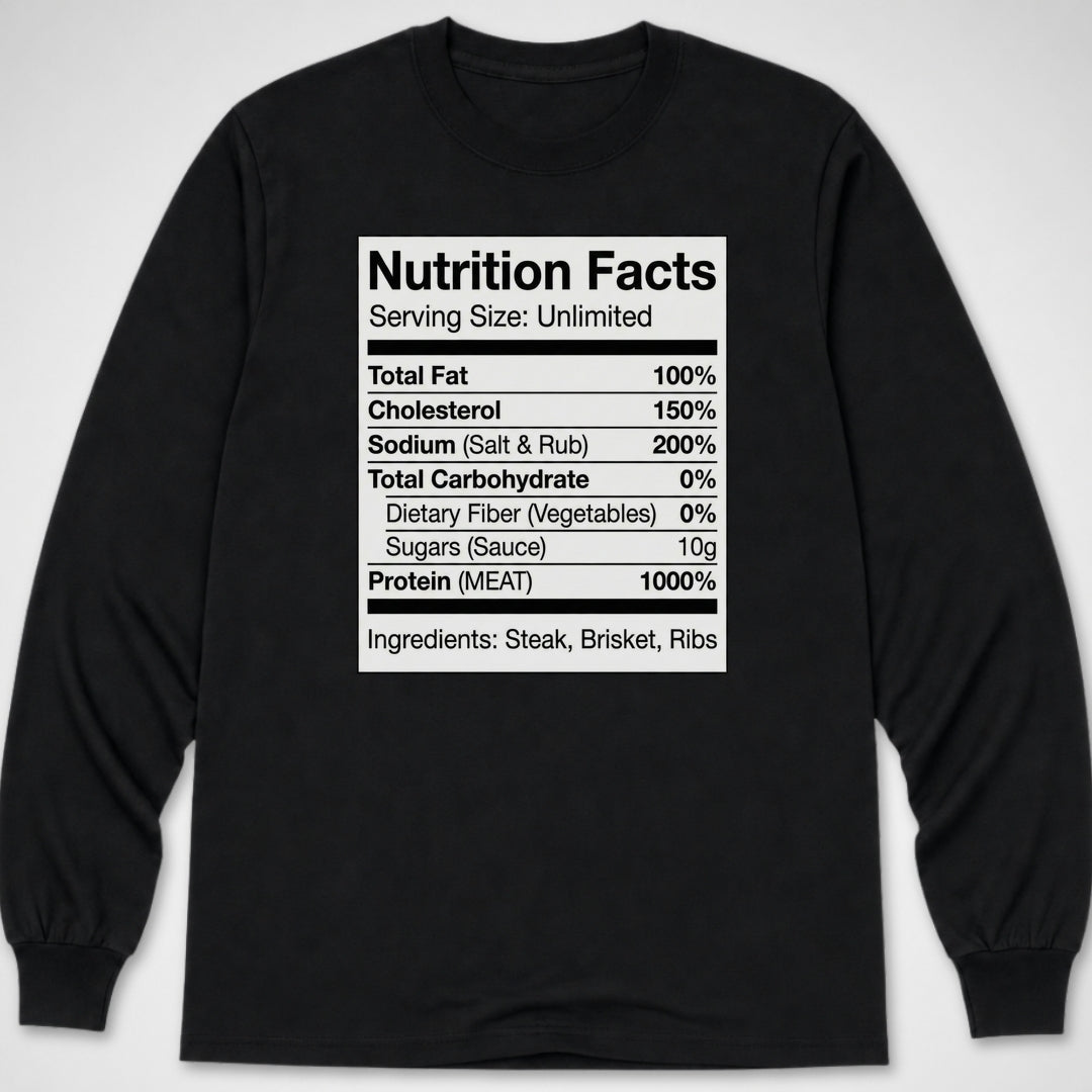 Nutrition Facts — Long Sleeve Tee product image 1