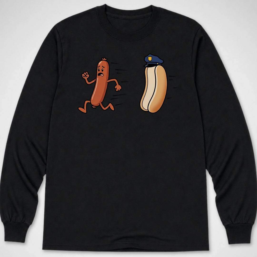 Hotdog on the Run — Long Sleeve Tee product image 2