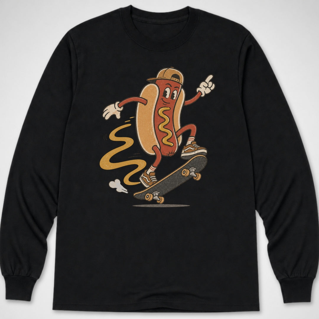 Hotdog Kickflip — Long Sleeve Tee product image 2