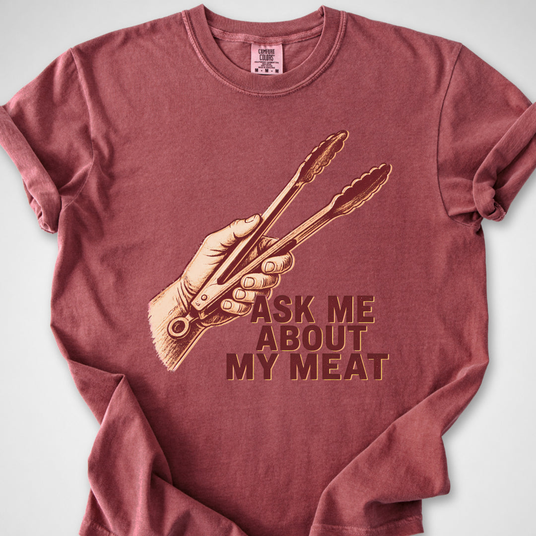 Ask Me About My Meat — Premium Tee product image 2