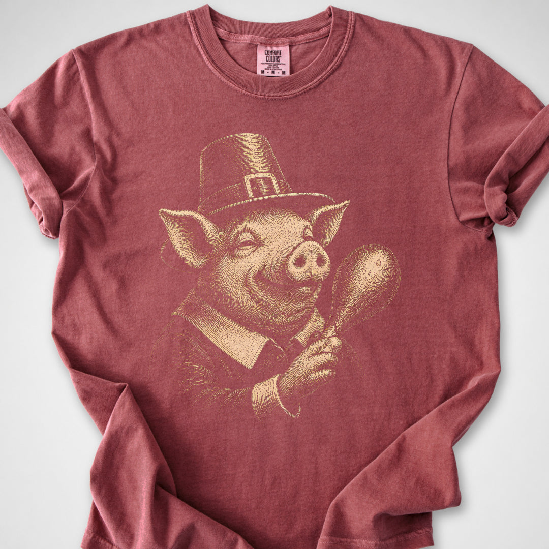 Pilgrim Pig — Premium Tee product image 2