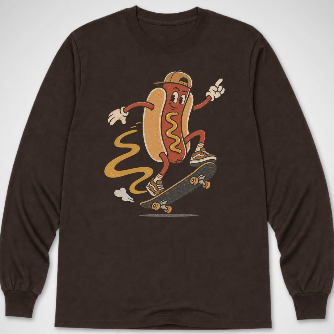 Hotdog Kickflip — Long Sleeve Tee product image 3