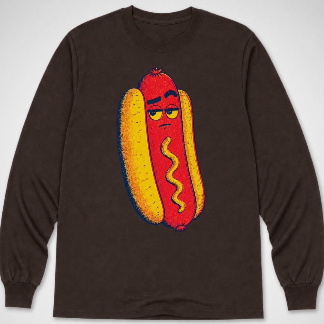 Hotdog Brow Raise — Long Sleeve Tee product image 3