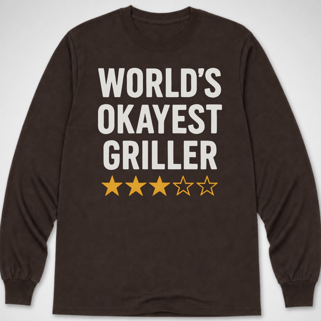 World's Okayest Griller — Long Sleeve Tee product image 2