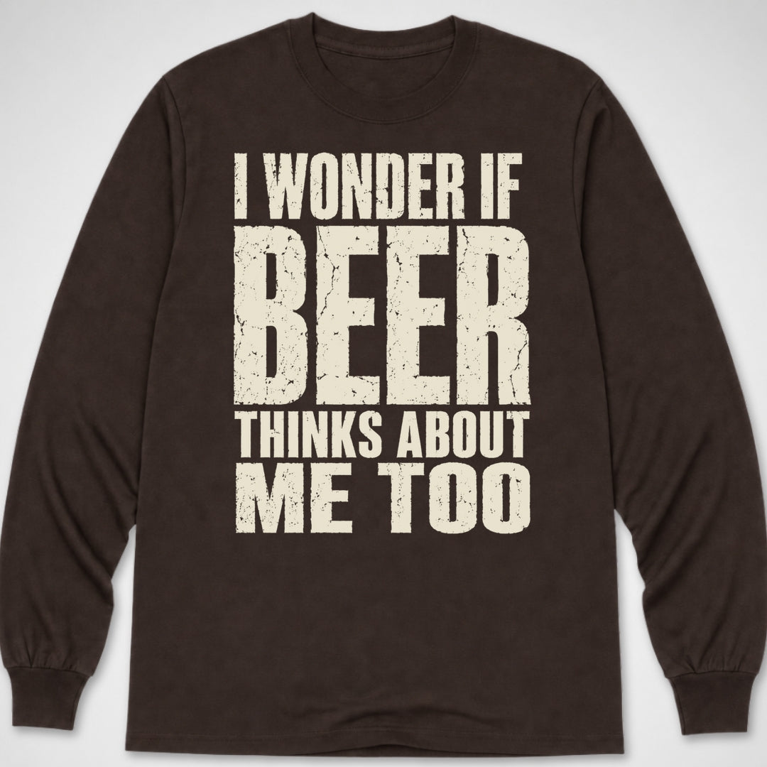 I Wonder if Beer... — Long Sleeve Tee product image 1