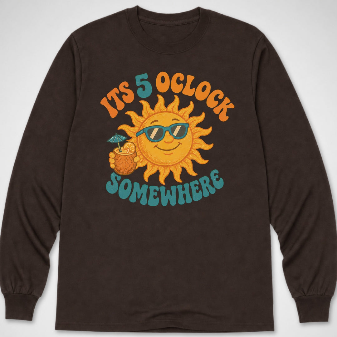 5 O'Clock Somewhere — Long Sleeve Tee product image 3