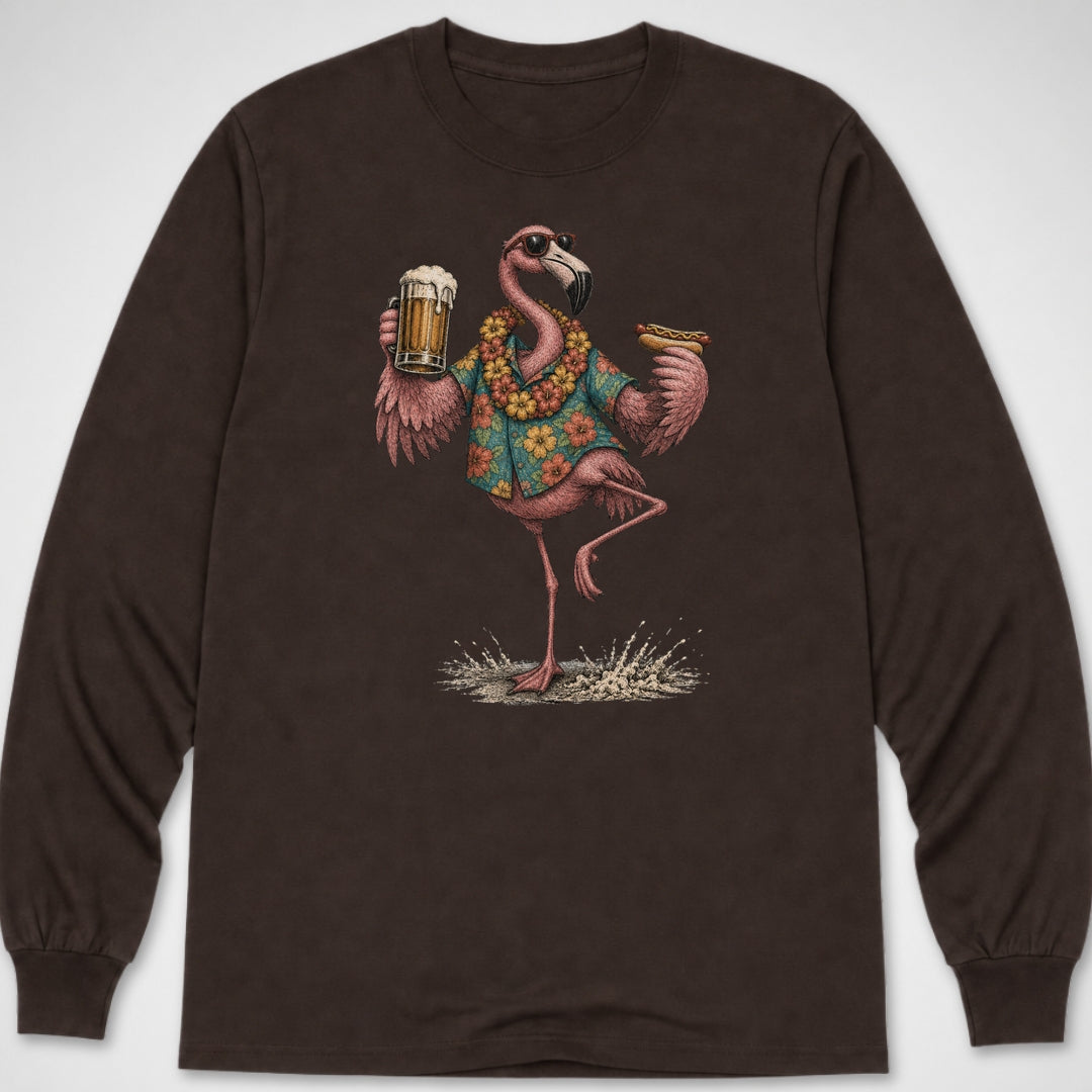 Flamingo Pose — Long Sleeve Tee product image 1