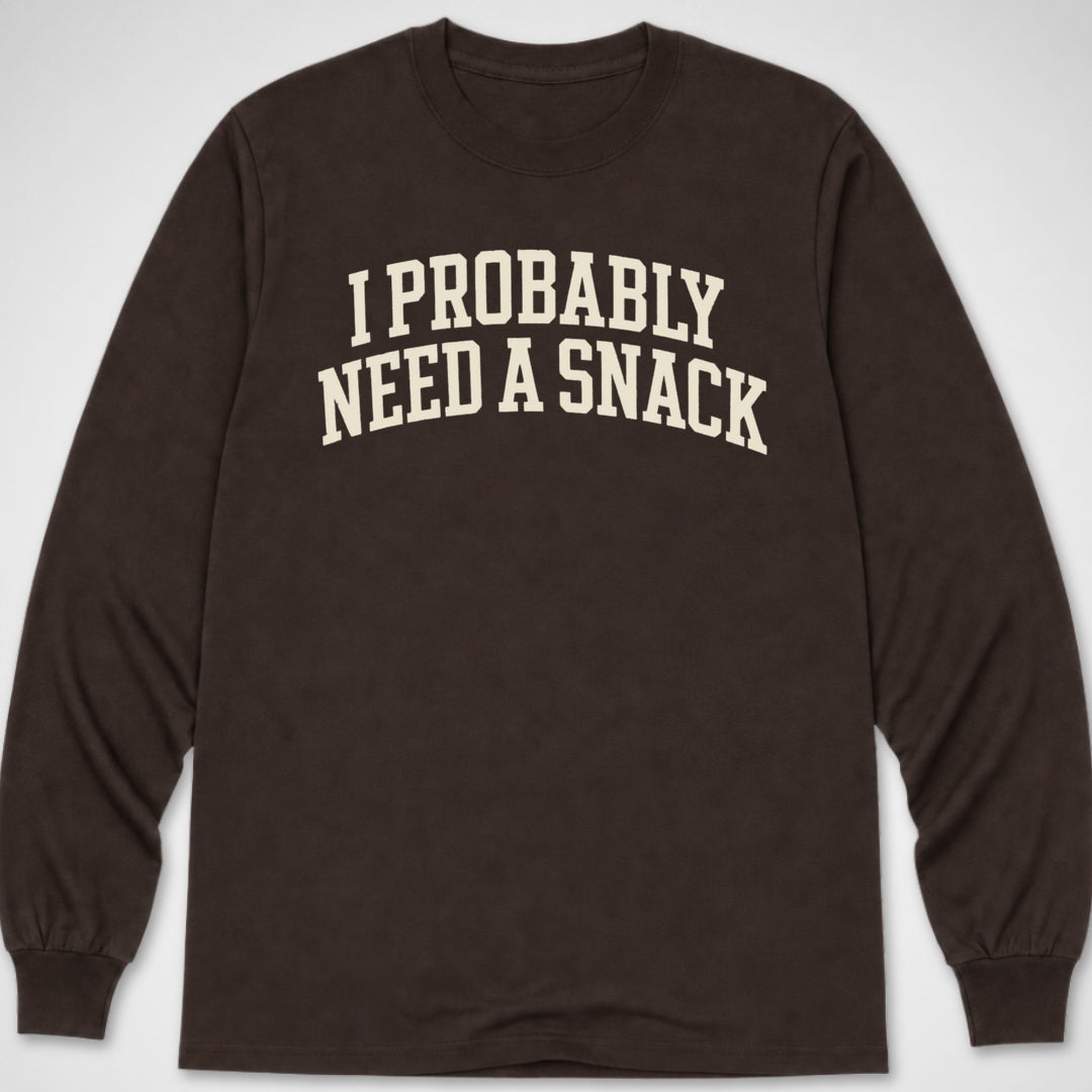 Probably Need a Snack — Long Sleeve Tee product image 3