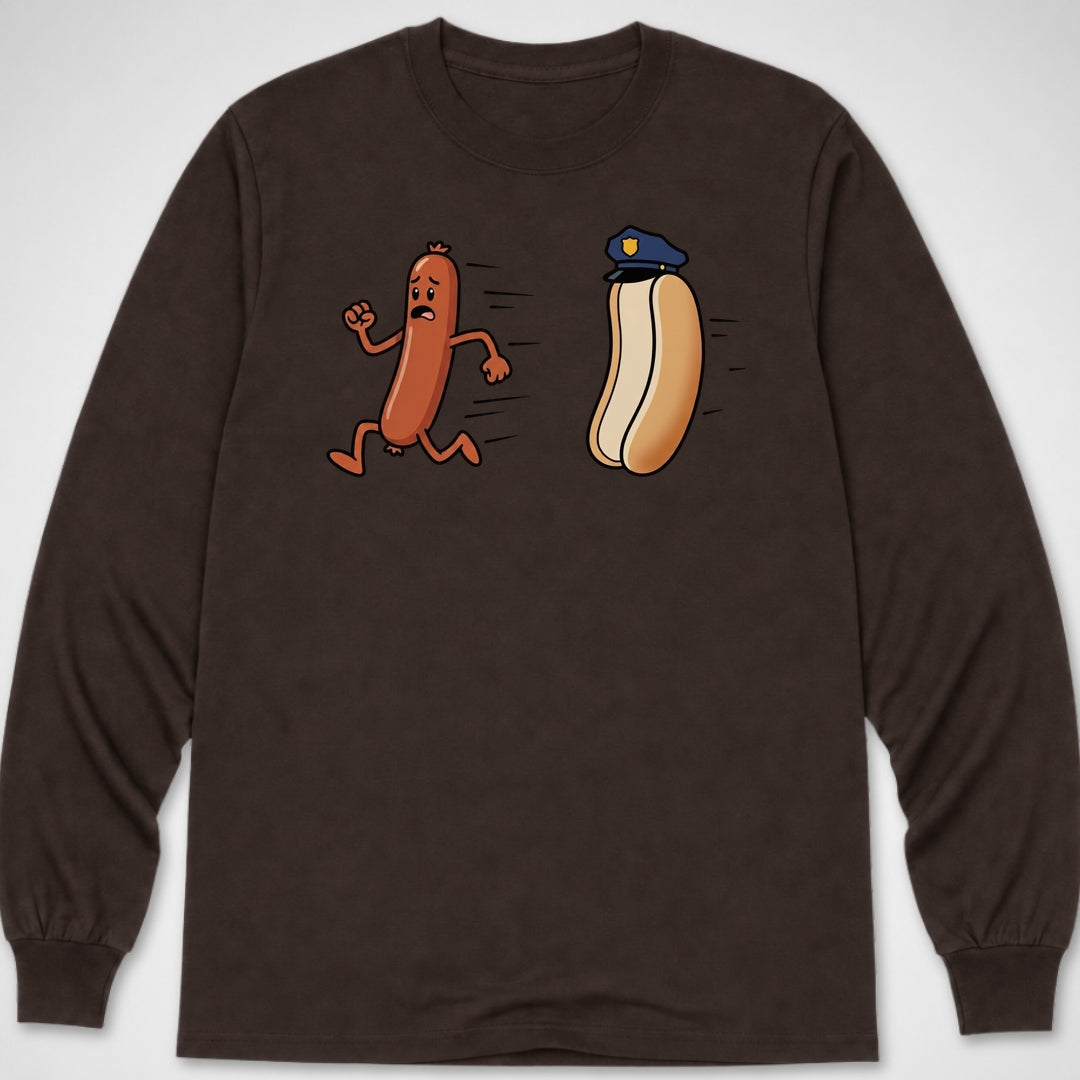 Hotdog on the Run — Long Sleeve Tee product image 3