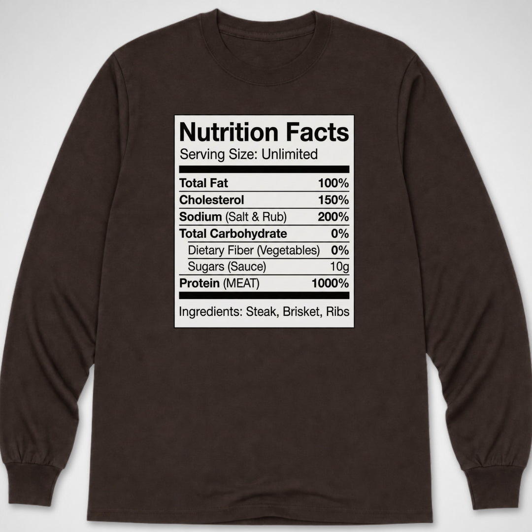 Nutrition Facts — Long Sleeve Tee product image 2