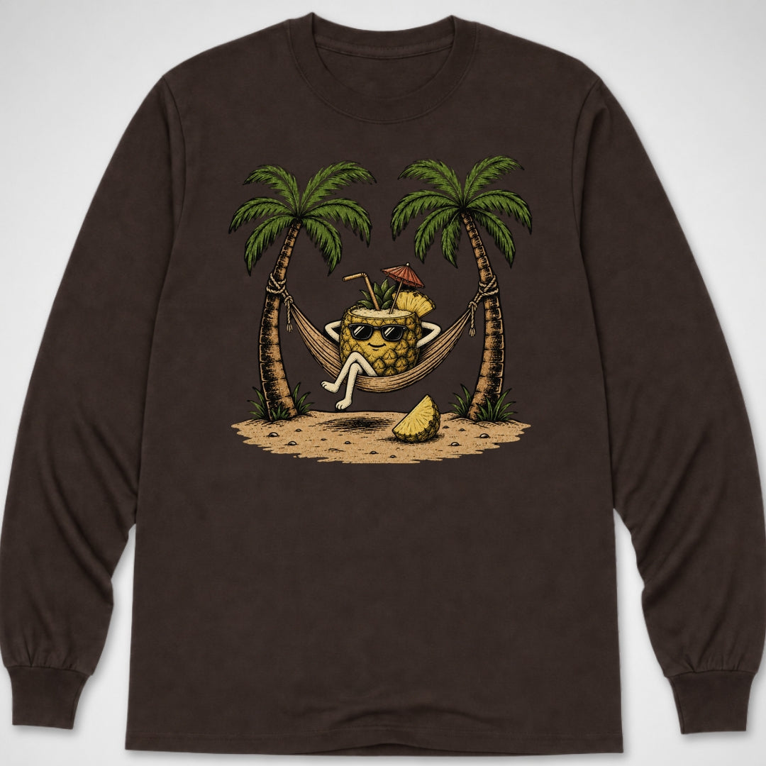 Pineapple Relaxin' — Long Sleeve Tee product image 3