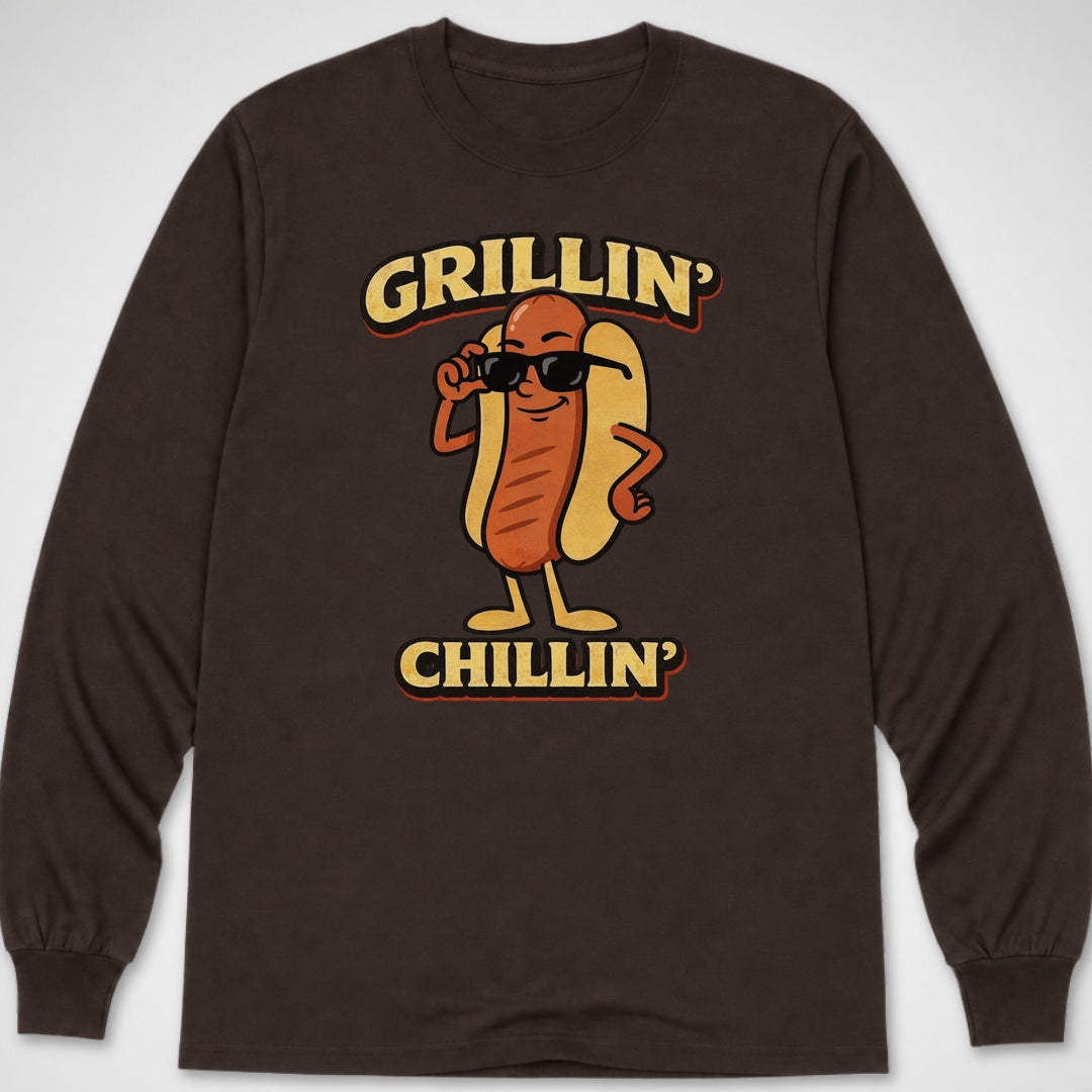 Grillin' & Chillin' — Long Sleeve Tee product image 3