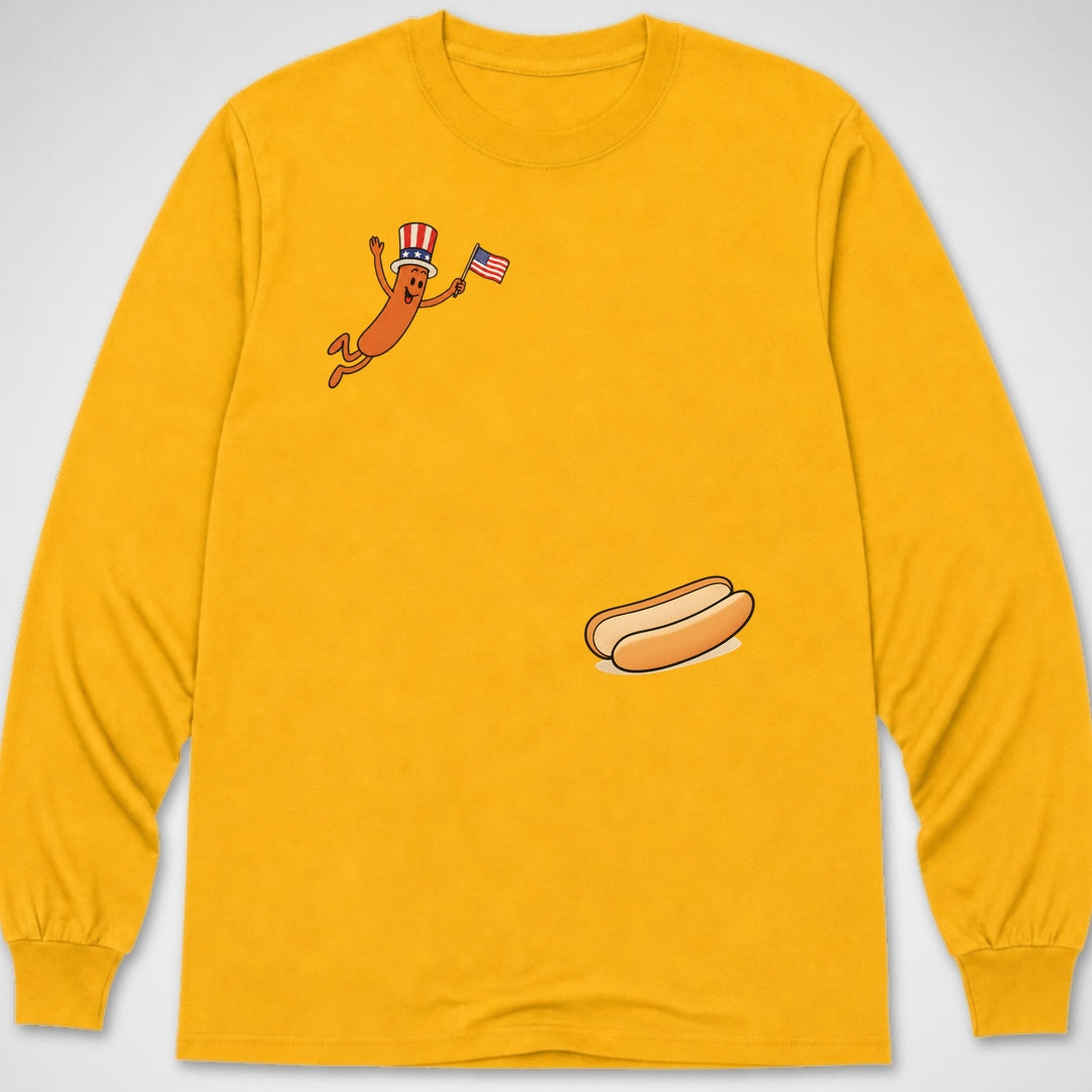 Hotdog Freedom Dive — Long Sleeve Tee product image 9