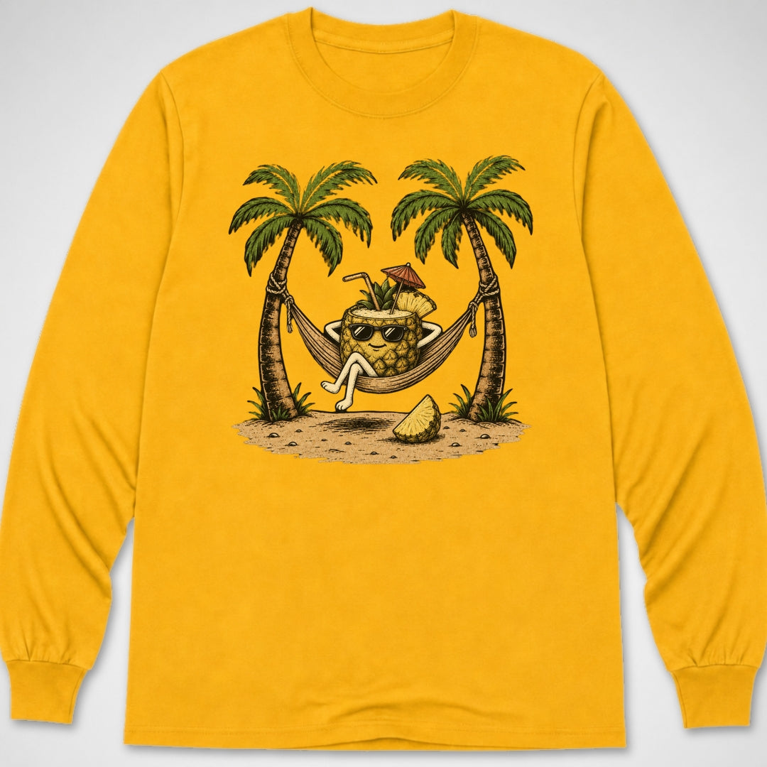 Pineapple Relaxin' — Long Sleeve Tee product image 8