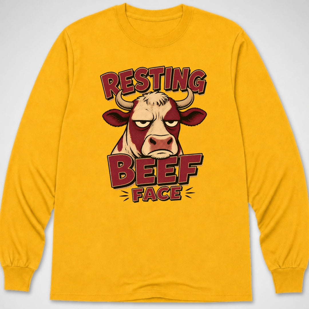 Resting Beef Face — Long Sleeve Tee product image 7