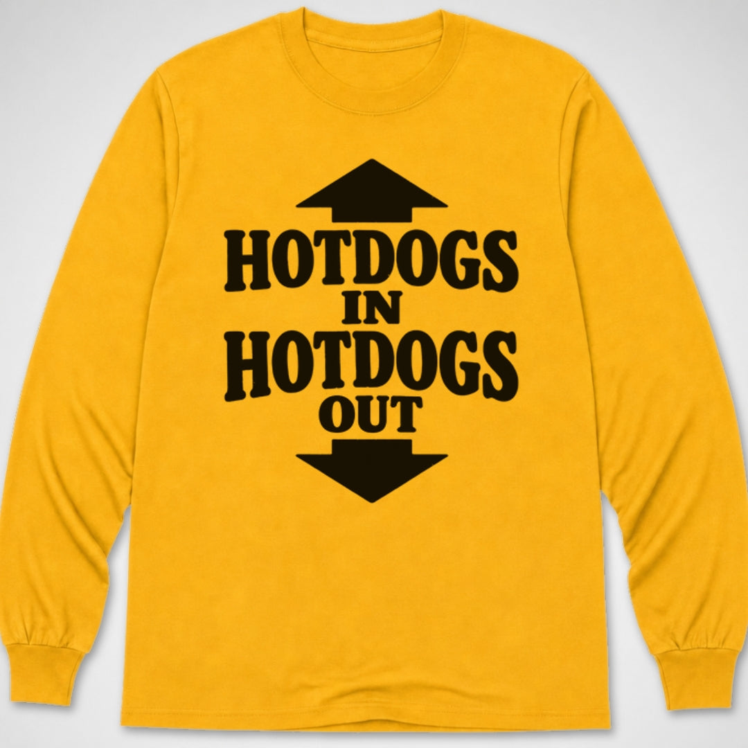 Hotdogs In, Out — Long Sleeve Tee product image 8