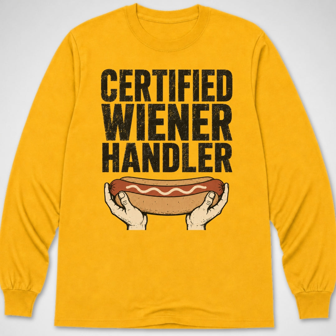 Certified Wiener Handler — Long Sleeve Tee product image 8