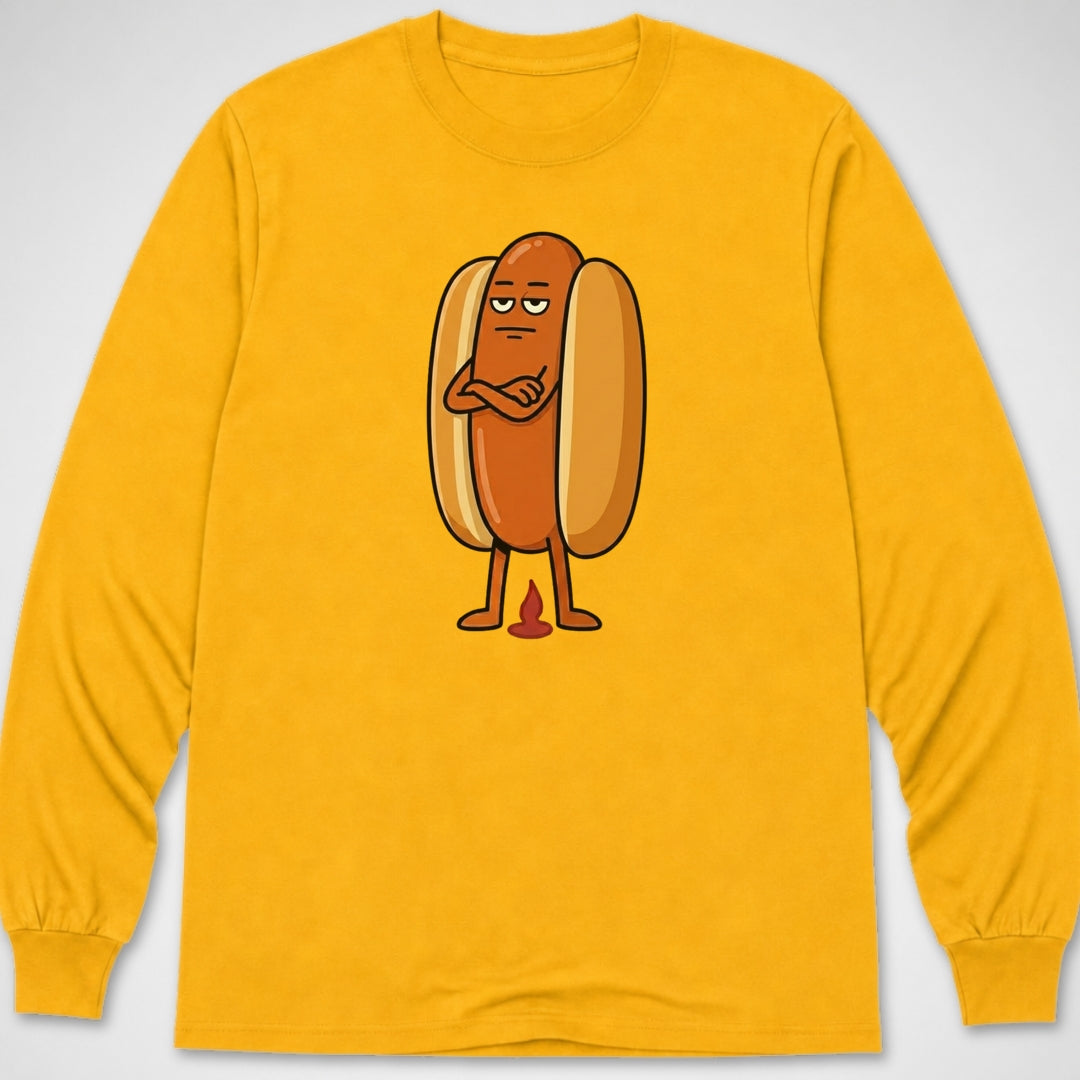 Hotdog Don't Give A... — Long Sleeve Tee product image 8