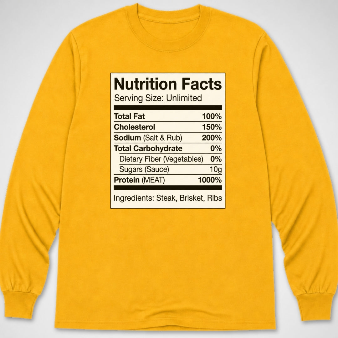 Nutrition Facts — Long Sleeve Tee product image 8