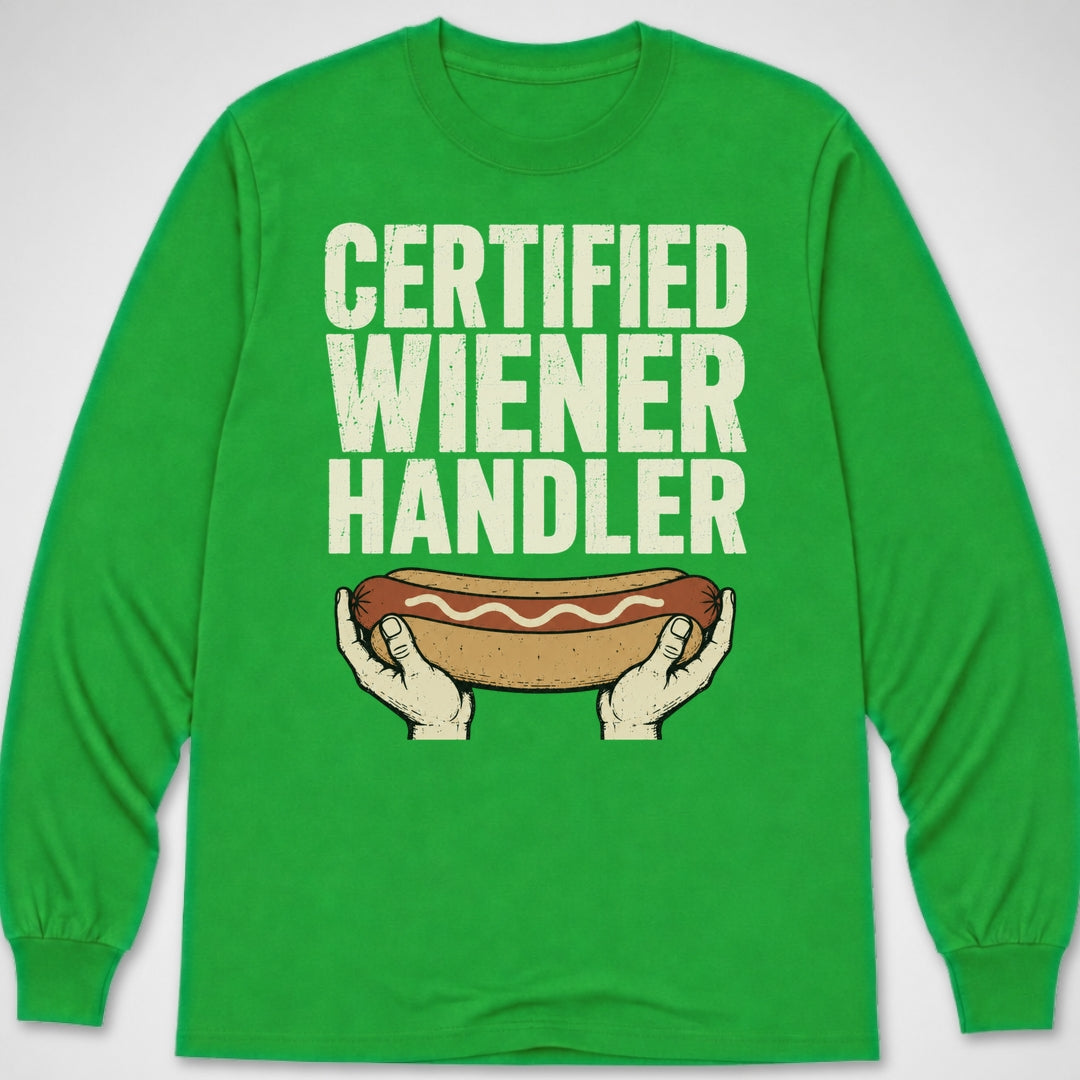 Certified Wiener Handler — Long Sleeve Tee product image 5