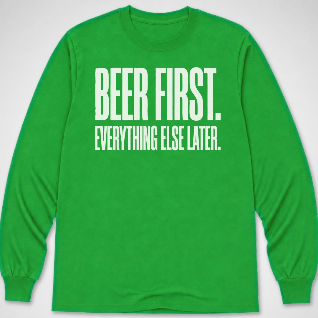 Beer First — Long Sleeve Tee product image 5