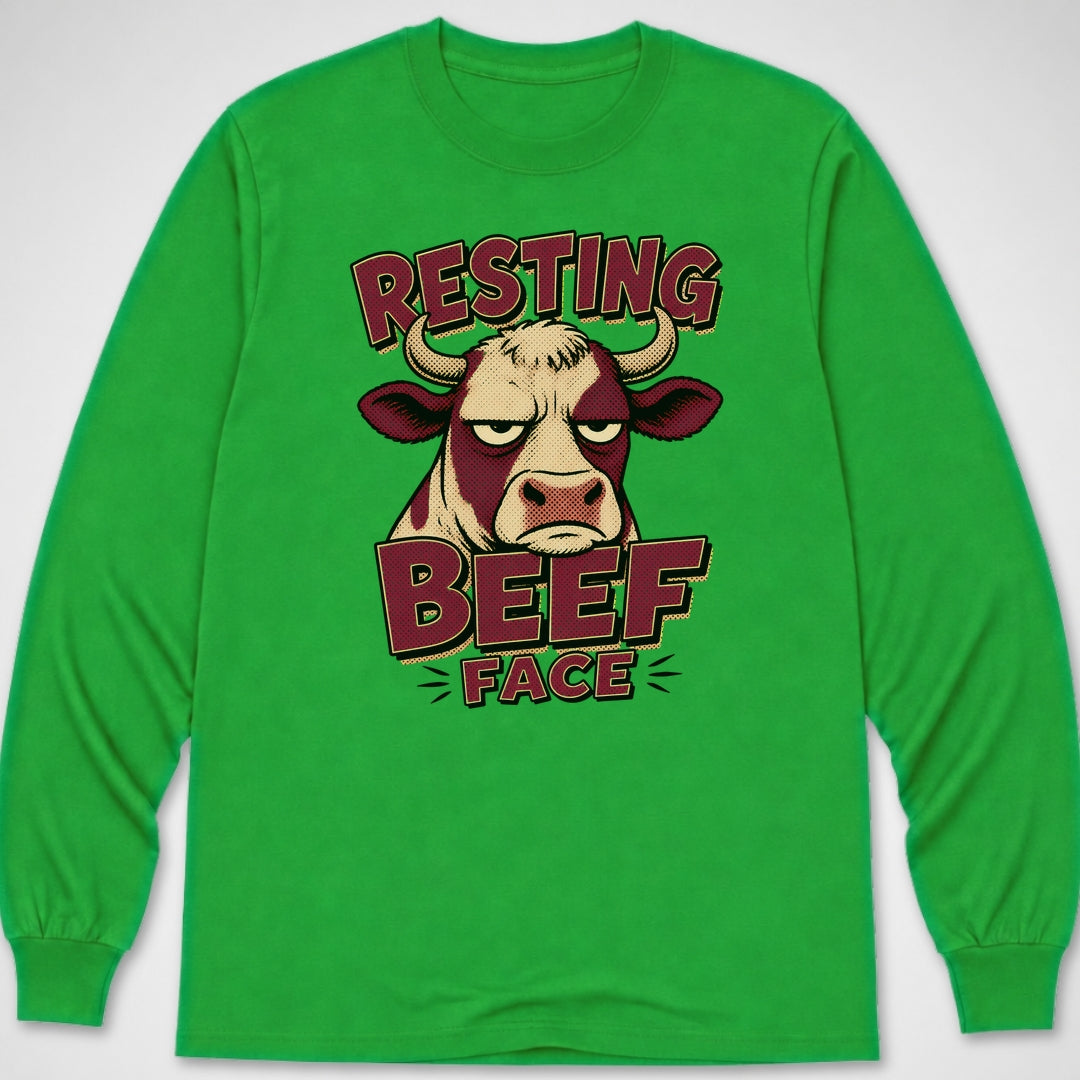 Resting Beef Face — Long Sleeve Tee product image 4
