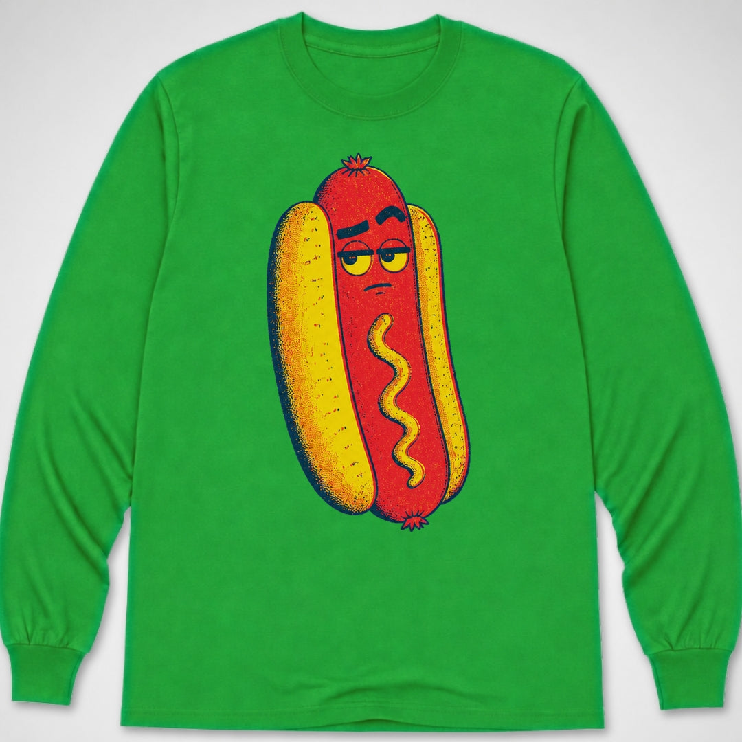 Hotdog Brow Raise — Long Sleeve Tee product image 5