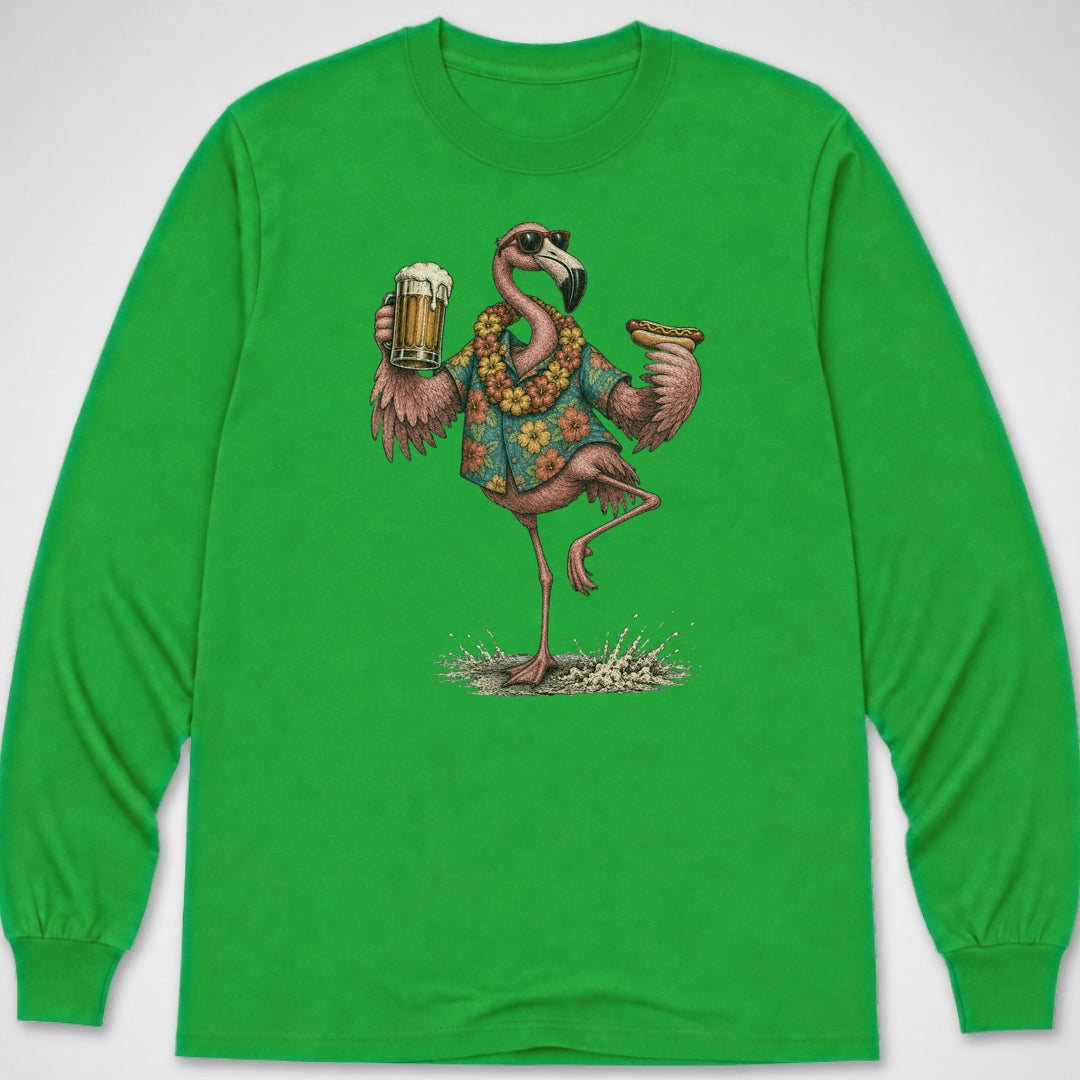 Flamingo Pose — Long Sleeve Tee product image 4