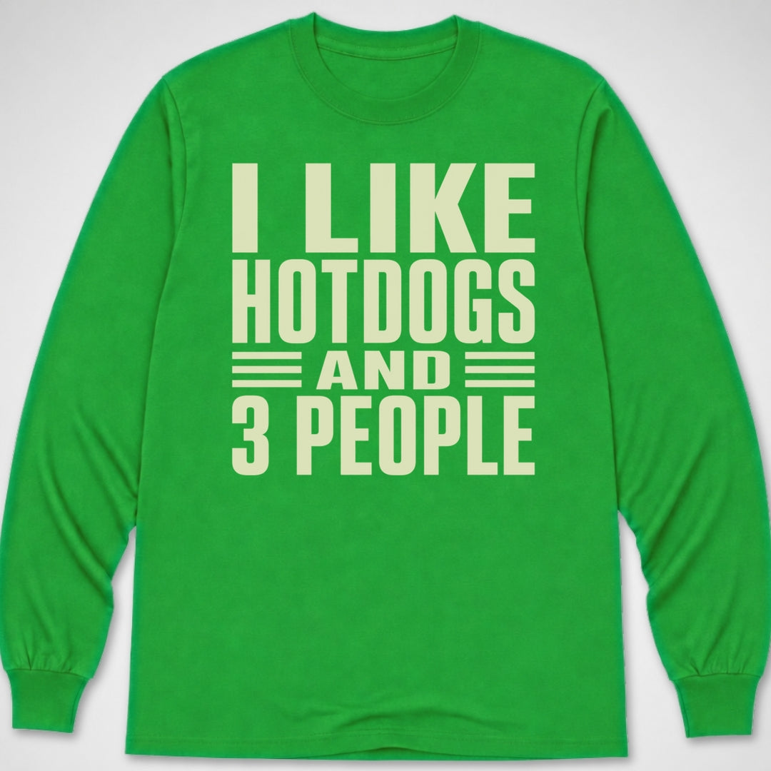 I Like Hotdogs and... — Long Sleeve Tee product image 4