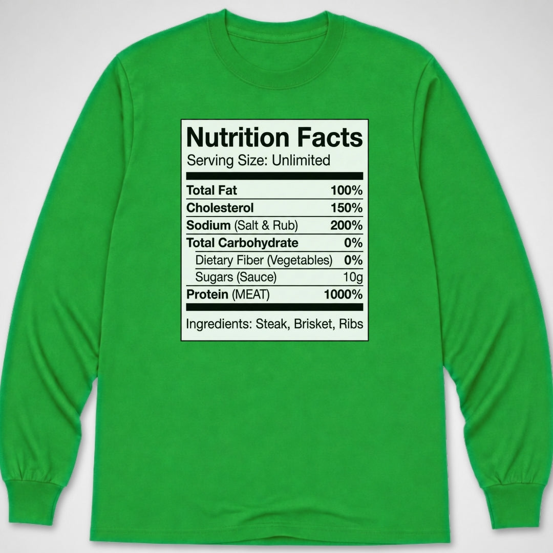 Nutrition Facts — Long Sleeve Tee product image 4