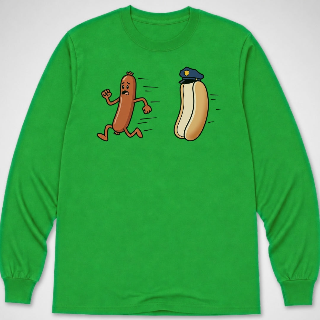 Hotdog on the Run — Long Sleeve Tee product image 5