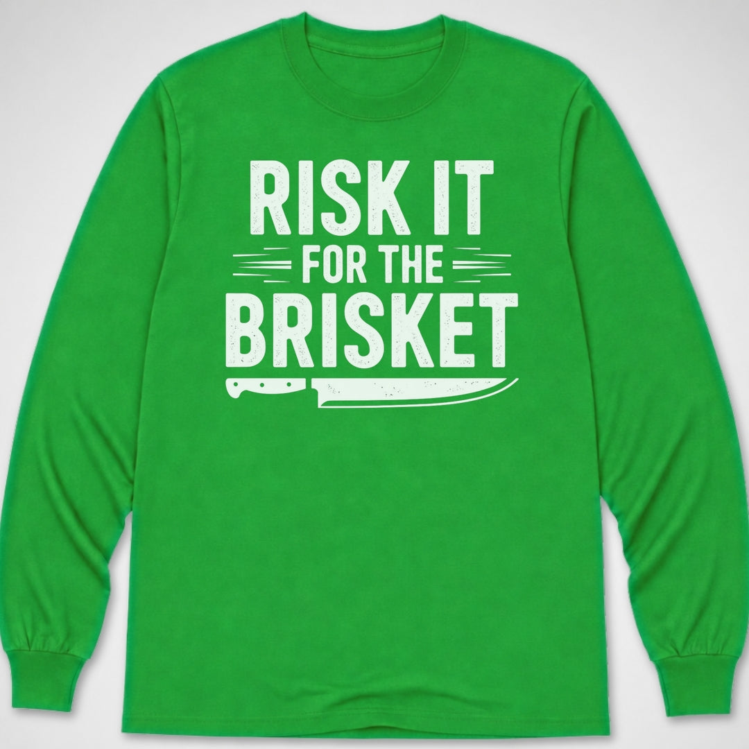 Risk It for the Brisket — Long Sleeve Tee product image 5