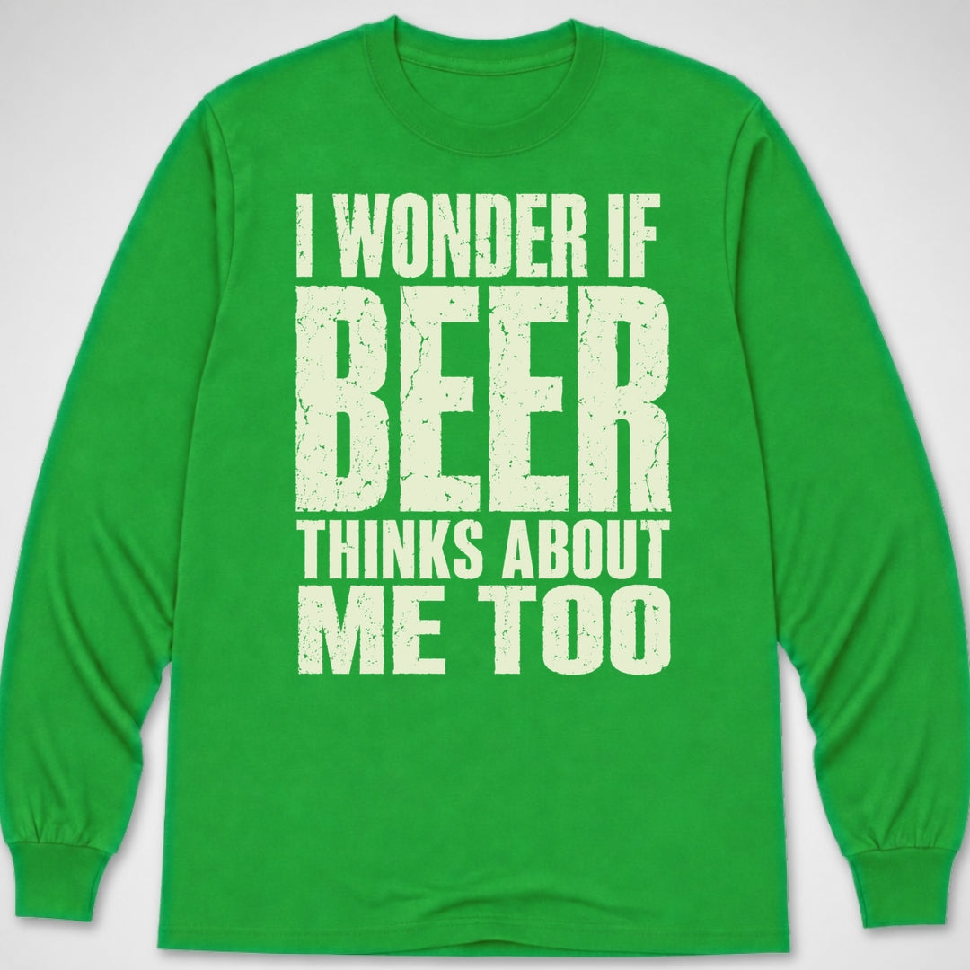I Wonder if Beer... — Long Sleeve Tee product image 4