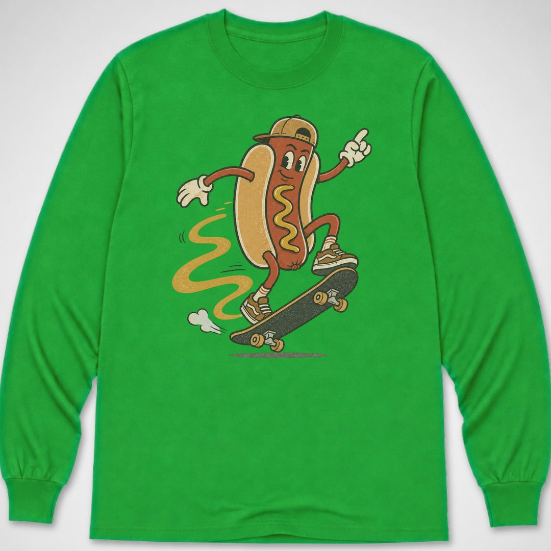 Hotdog Kickflip — Long Sleeve Tee product image 5