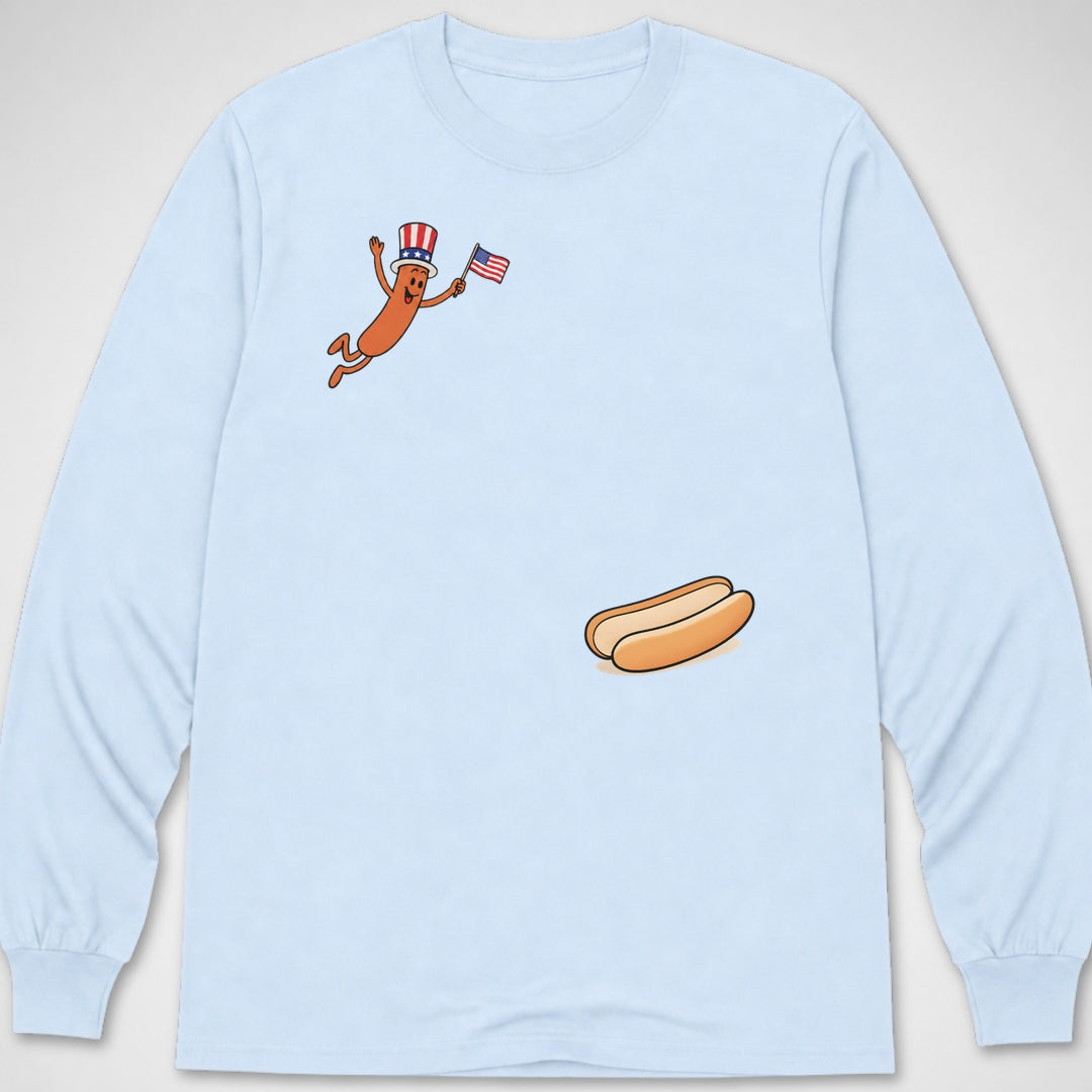 Hotdog Freedom Dive — Long Sleeve Tee product image 1