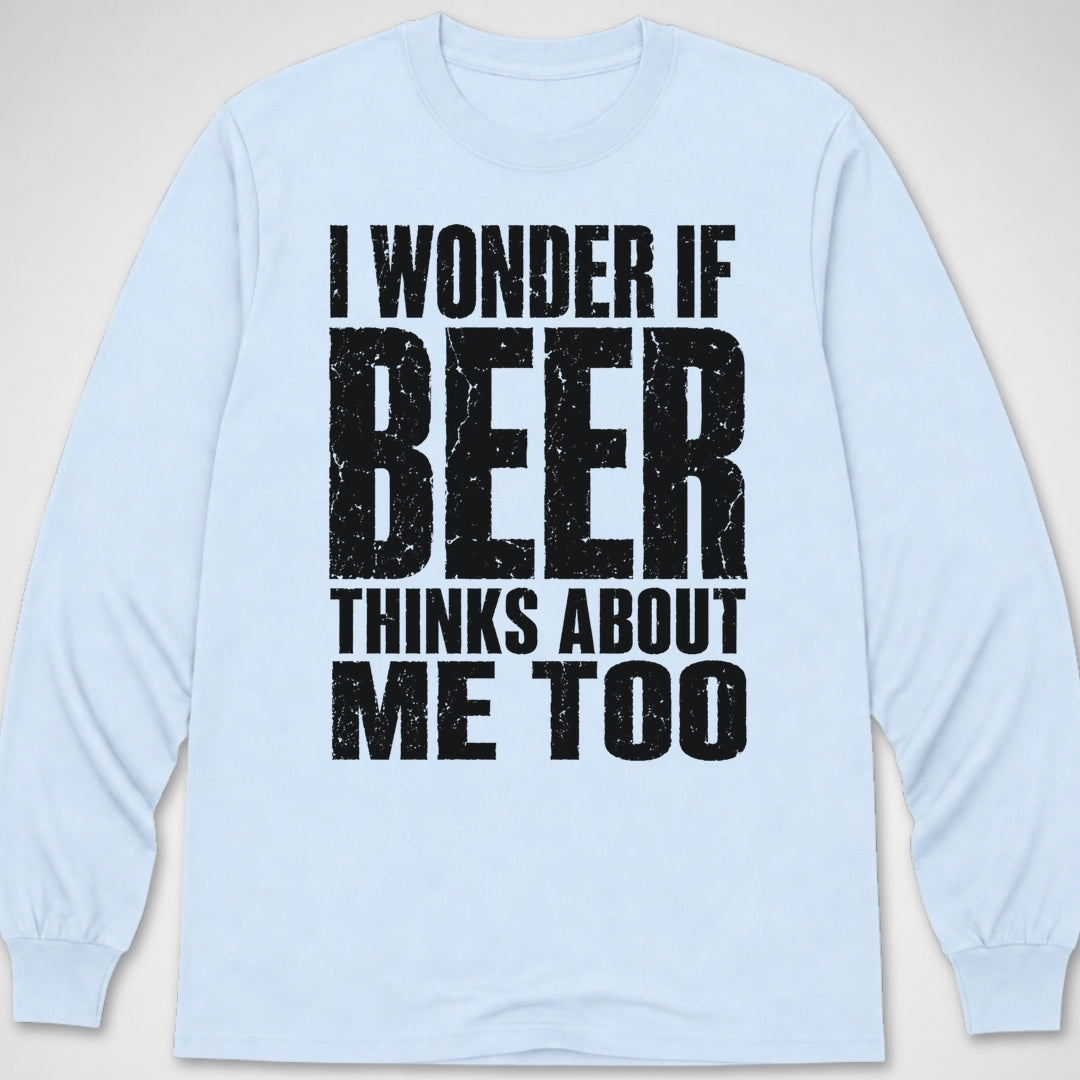 I Wonder if Beer... — Long Sleeve Tee product image 9