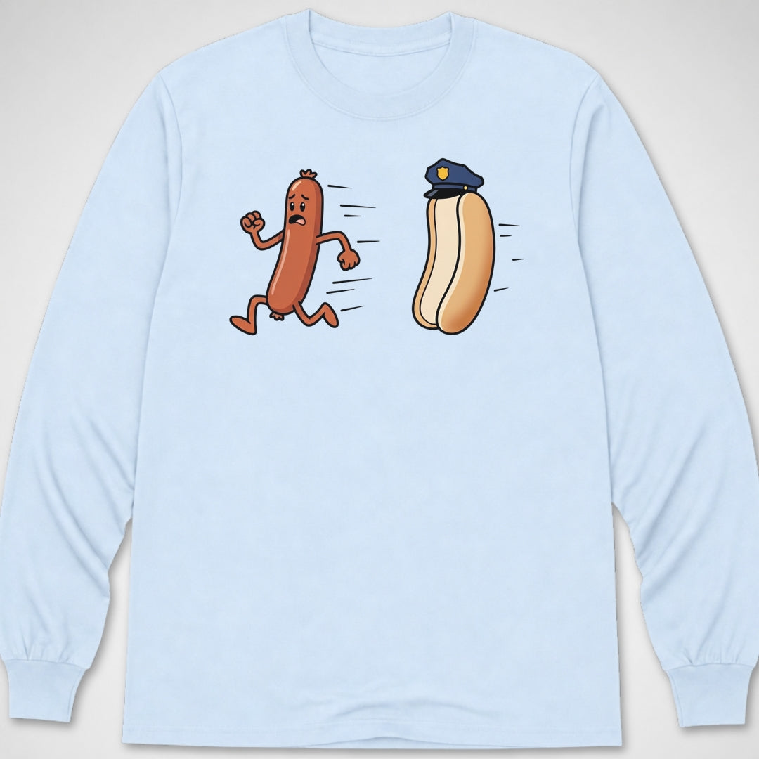 Hotdog on the Run — Long Sleeve Tee product image 1