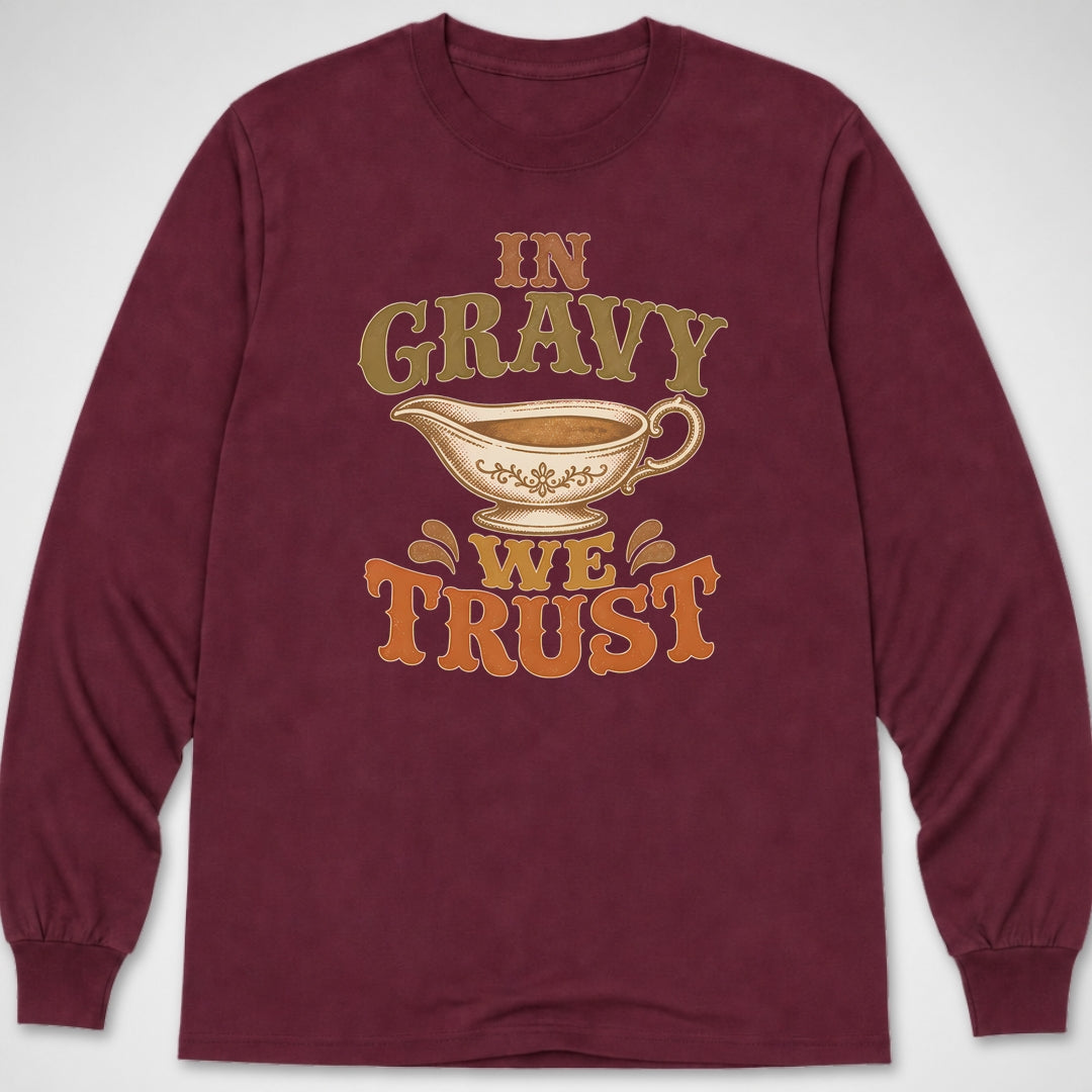 In Gravy We Trust — Long Sleeve Tee product image 3