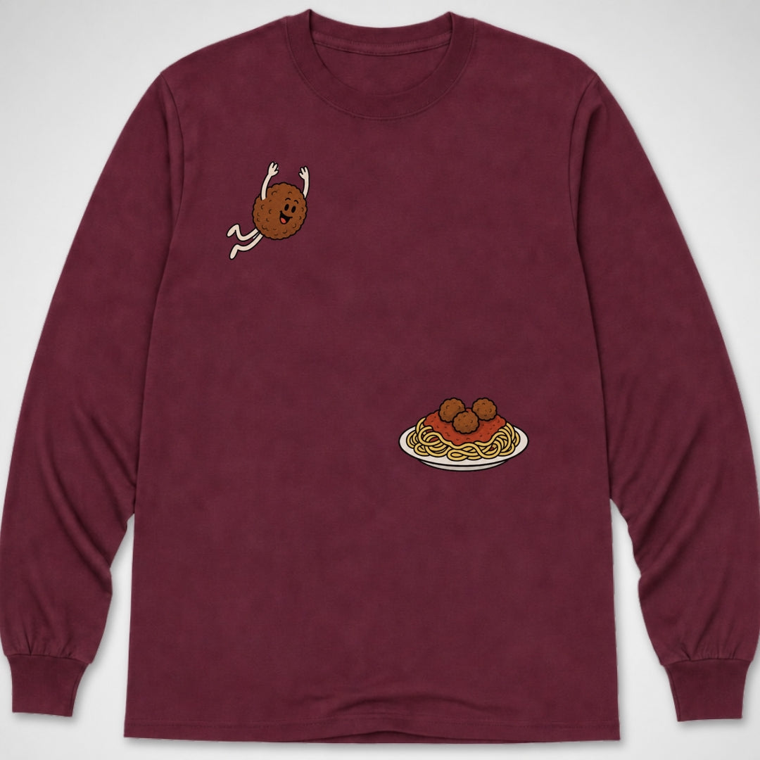 Meatball Dive — Long Sleeve Tee product image 4