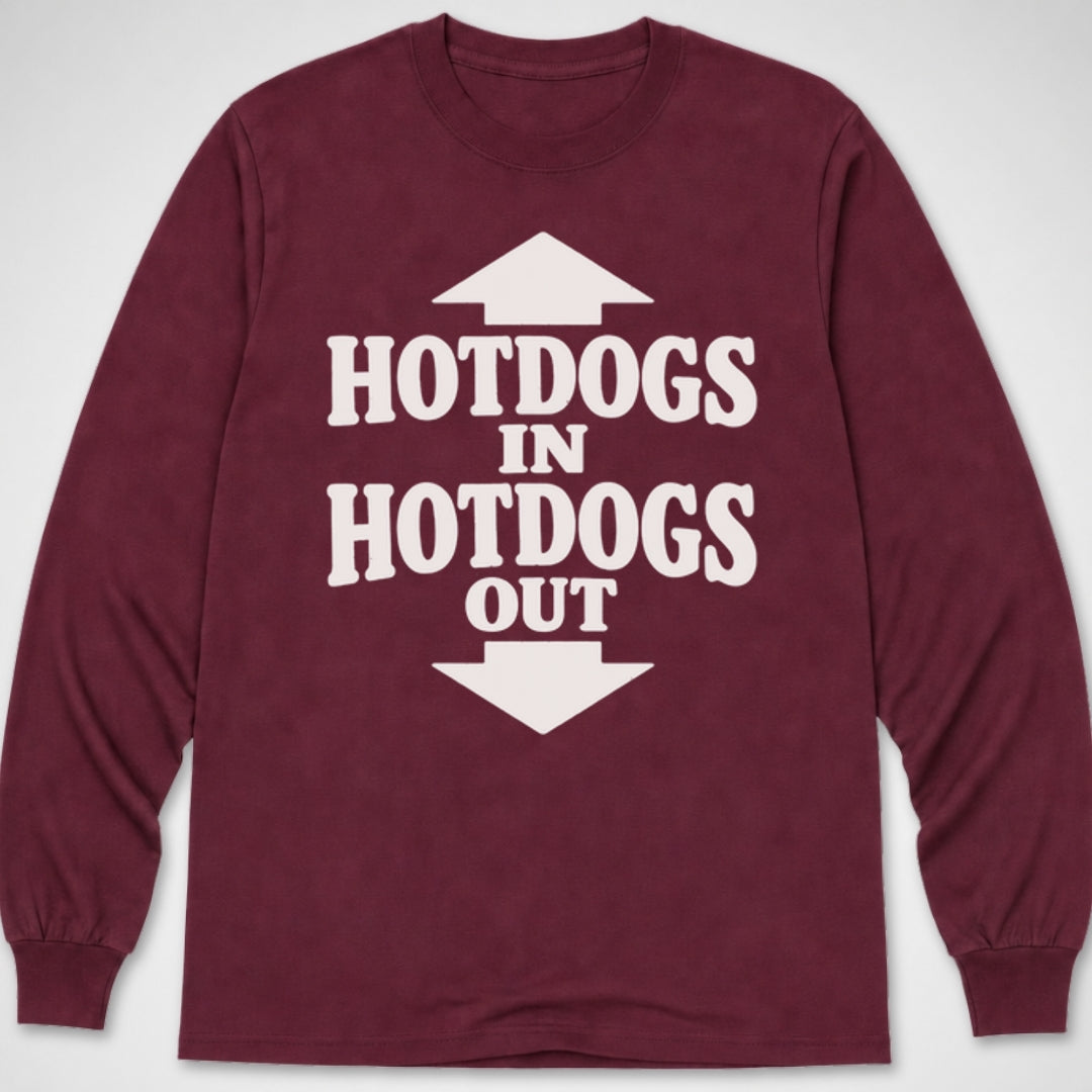 Hotdogs In, Out — Long Sleeve Tee product image 3